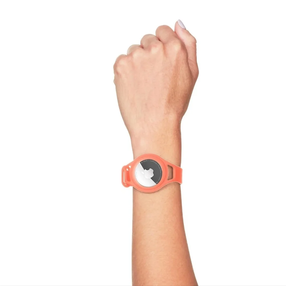 Casemate Tracker Strap Wristband & Case for Apple AirTag (CORAL)